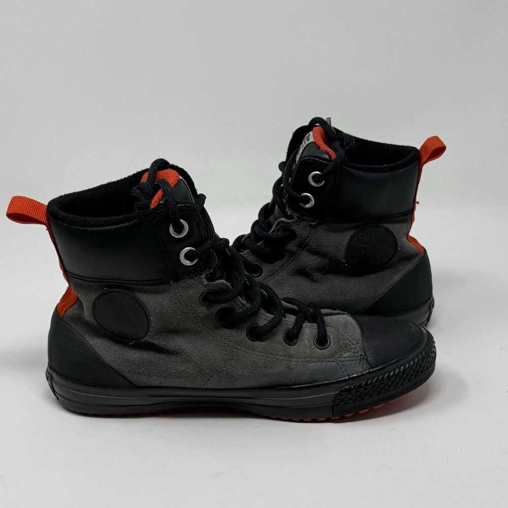Converse Chuck Taylor All Star Asphalt Boots Sneakers Boys Girls 5 Gray Suede